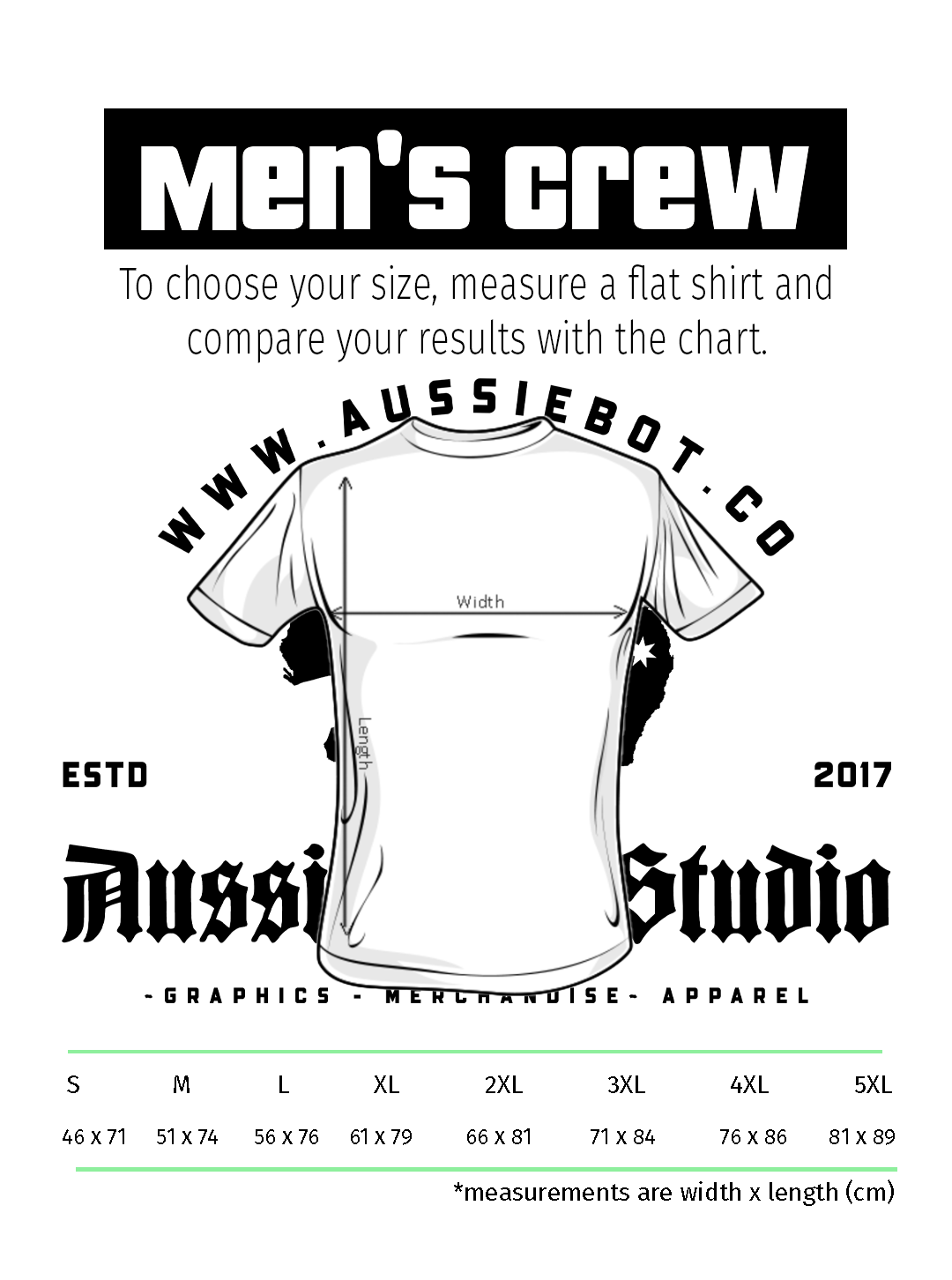 size-charts-aussie-bot-studio